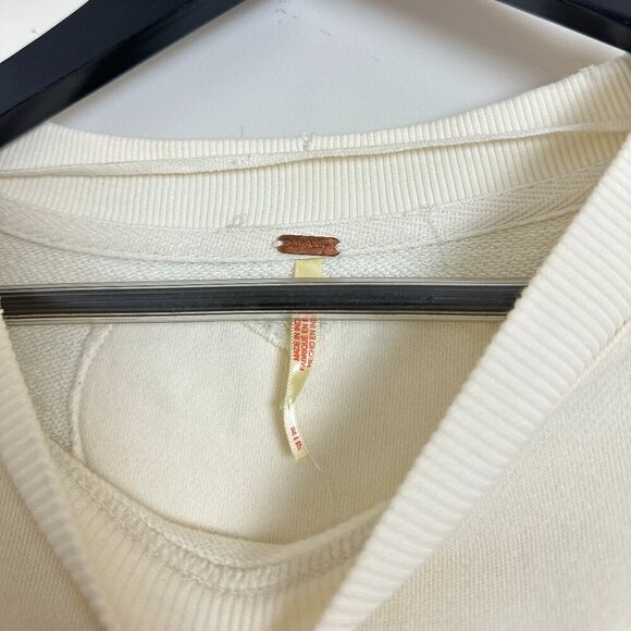 FREE PEOPLE Eleanor Sweatshirt Dress in Grey Combo Size X-Small - Picture 7 of 16